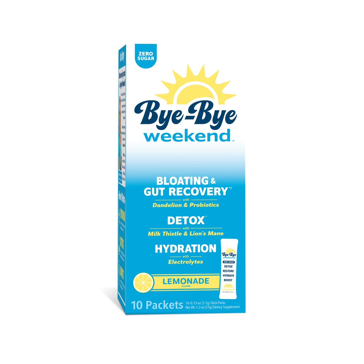 Bye Bye Weekend Zero Sugar Drink Mix - Lemonade; image 1 of 4