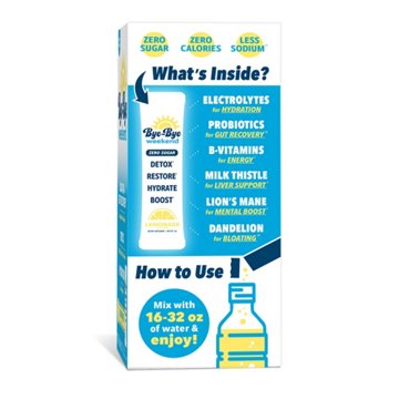 Bye Bye Weekend Zero Sugar Drink Mix - Lemonade, 10 ct