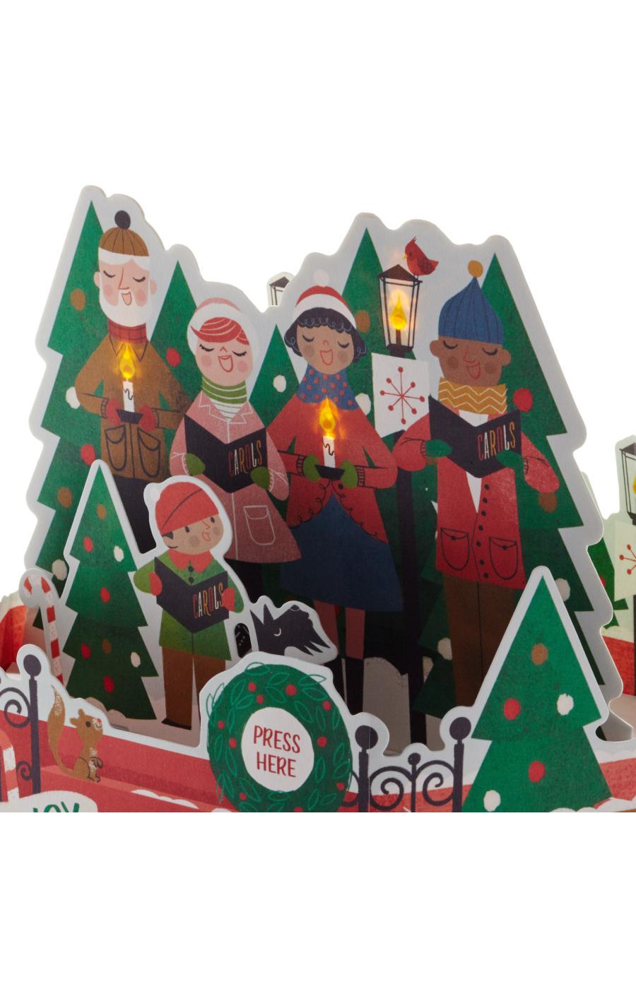 Hallmark Paper Wonder Carolers Musical Pop Up Christmas Card (Joy to the World) - S16; image 3 of 6