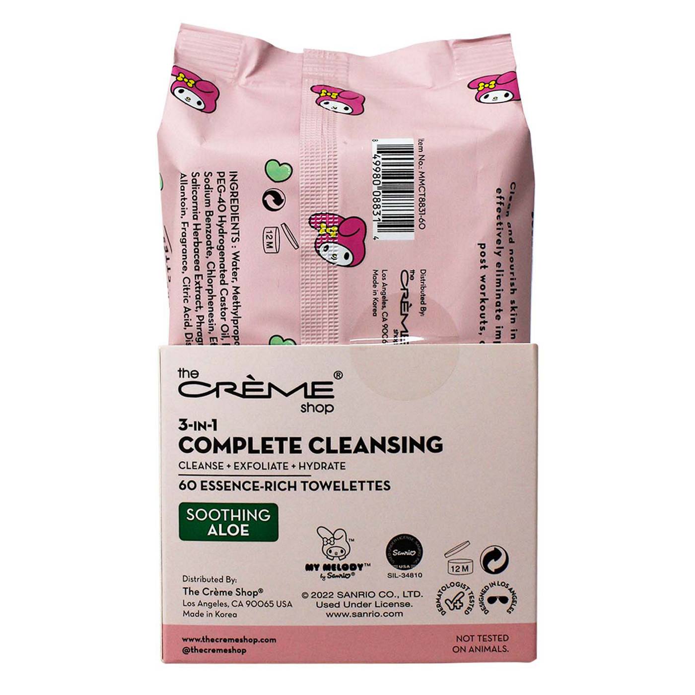 The Creme Shop My Melody Limited Edition  3-in-1 Complete Cleansing Towelettes - Aloe; image 2 of 2