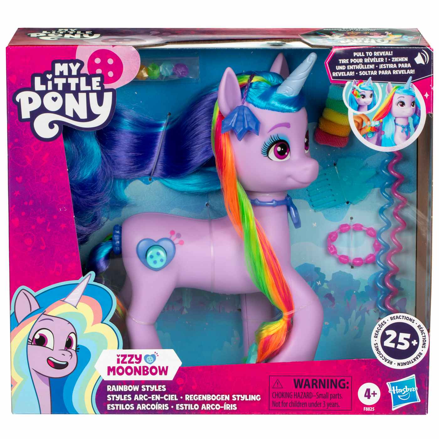 My Little Pony – Izzy Moonbow – Poney 15 Cm – 17 Accessoires – Coiffable – Bracelet Personnalisable – Dès 5 Ans