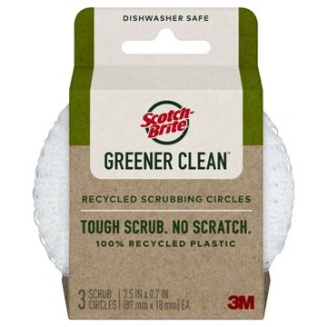 Scotch-Brite Greener Clean Recycled Scrubbing Circles