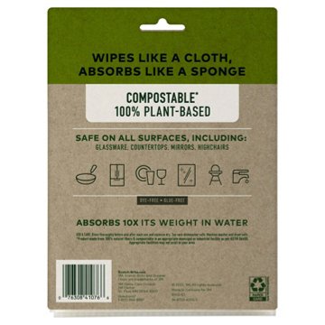 Scotch-Brite Greener Clean Reusable Sponge Cloths, 2 ct