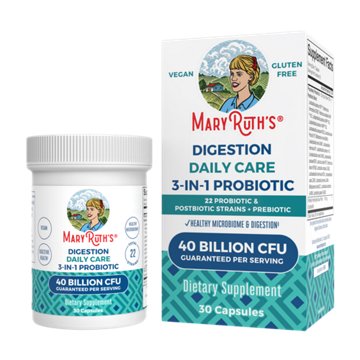 Mary Ruth's Digestion Daily Care 3-in-1 Probiotic Capsules