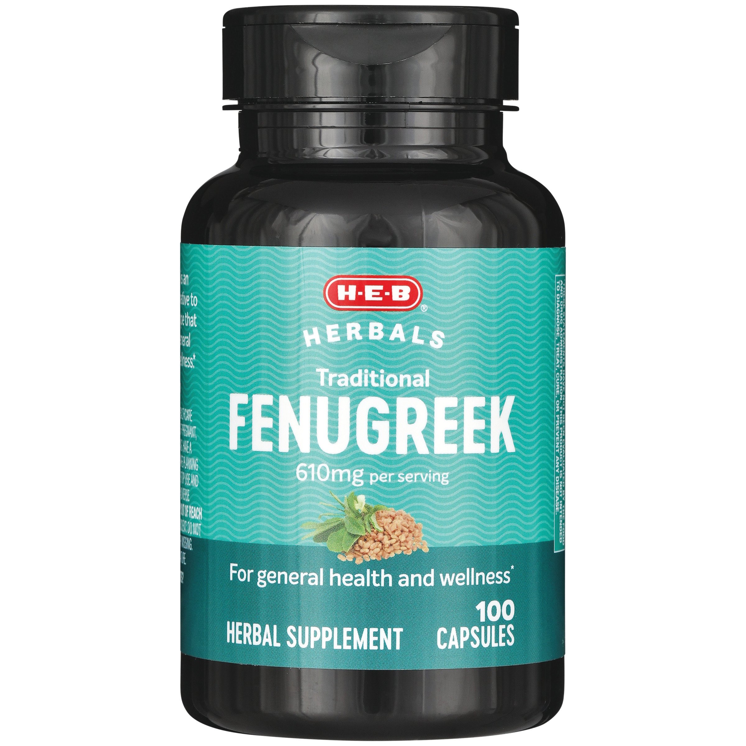 H-E-B Herbals Traditional Fenugreek Capsules - 610 mg - Shop Herbs ...