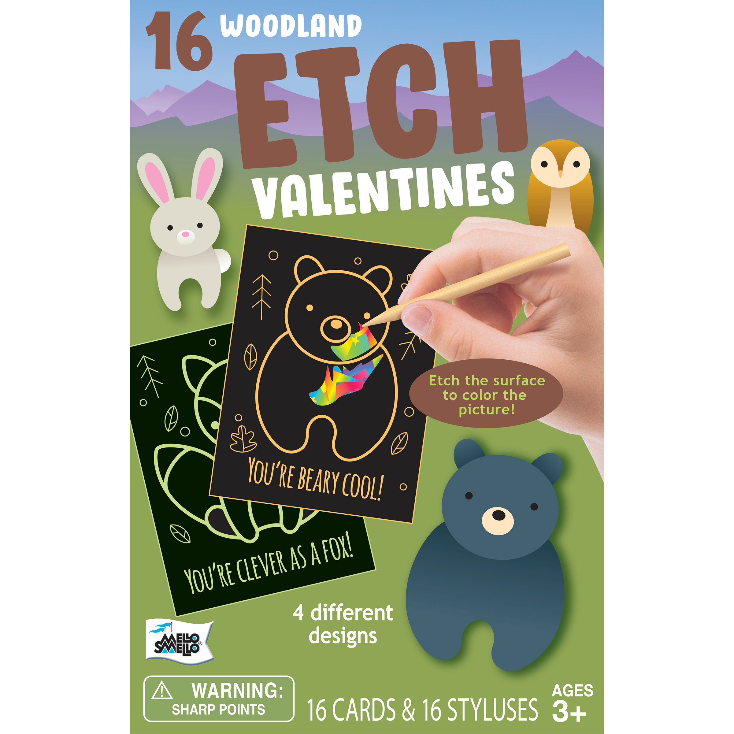 Mello Smello Woodland Etch Valentine's Exchange Cards Kit - Shop ...