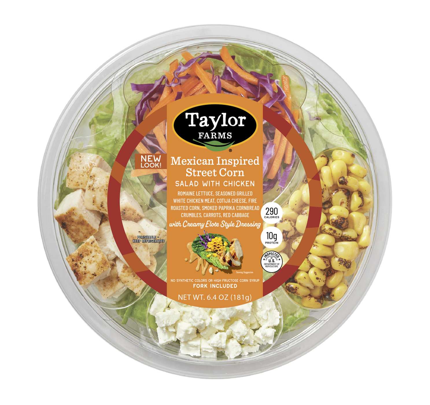 Taylor Farms Salad Bowl - Mexican Street Corn with Chicken; image 1 of 2