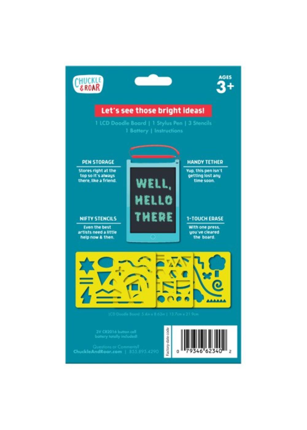 Chuckle & Roar Scribble Glow LCD Doodle Board; image 3 of 4