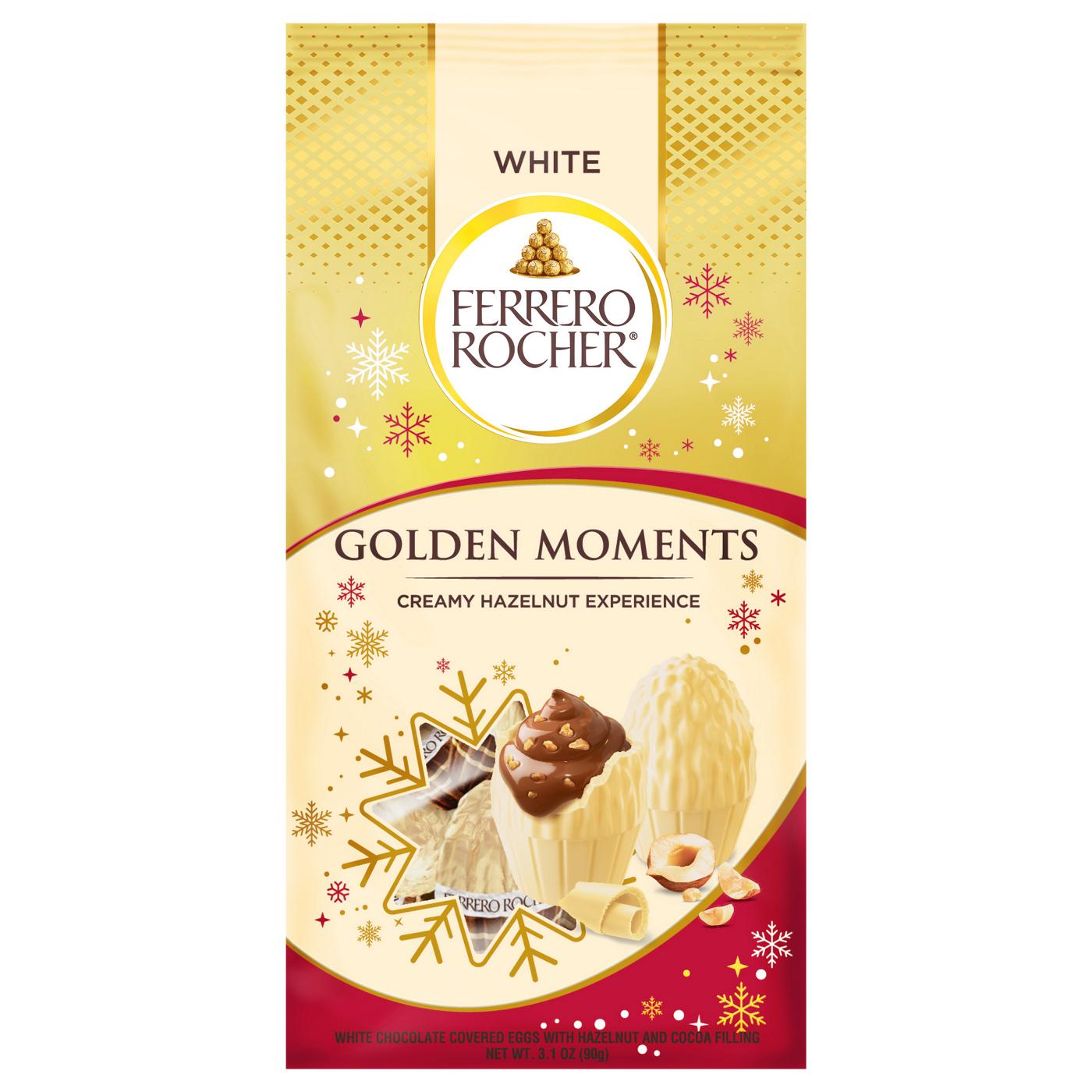 Ferrero Rocher Golden Moments White Chocolate Eggs Christmas Candy; image 1 of 3