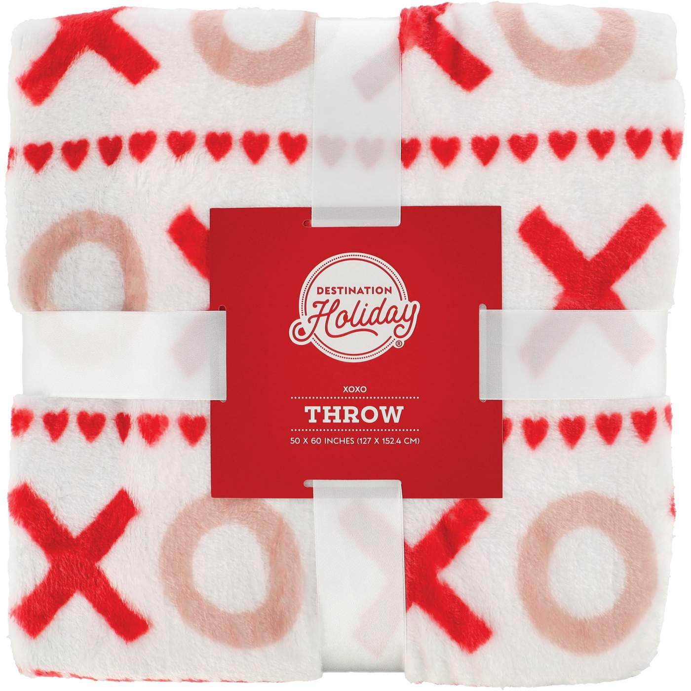 Destination Holiday Valentine's Throw Blanket - XOXO; image 1 of 3