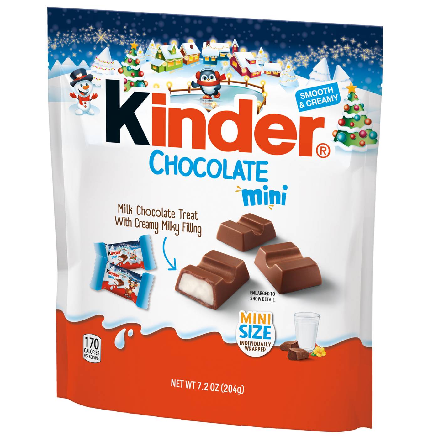 Kinder Mini Chocolate with Milky Filling Christmas Candy; image 1 of 2