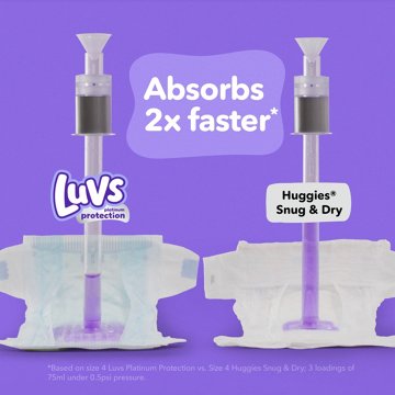 Luvs Bluey Platinum Protection Baby Diapers - Size 7