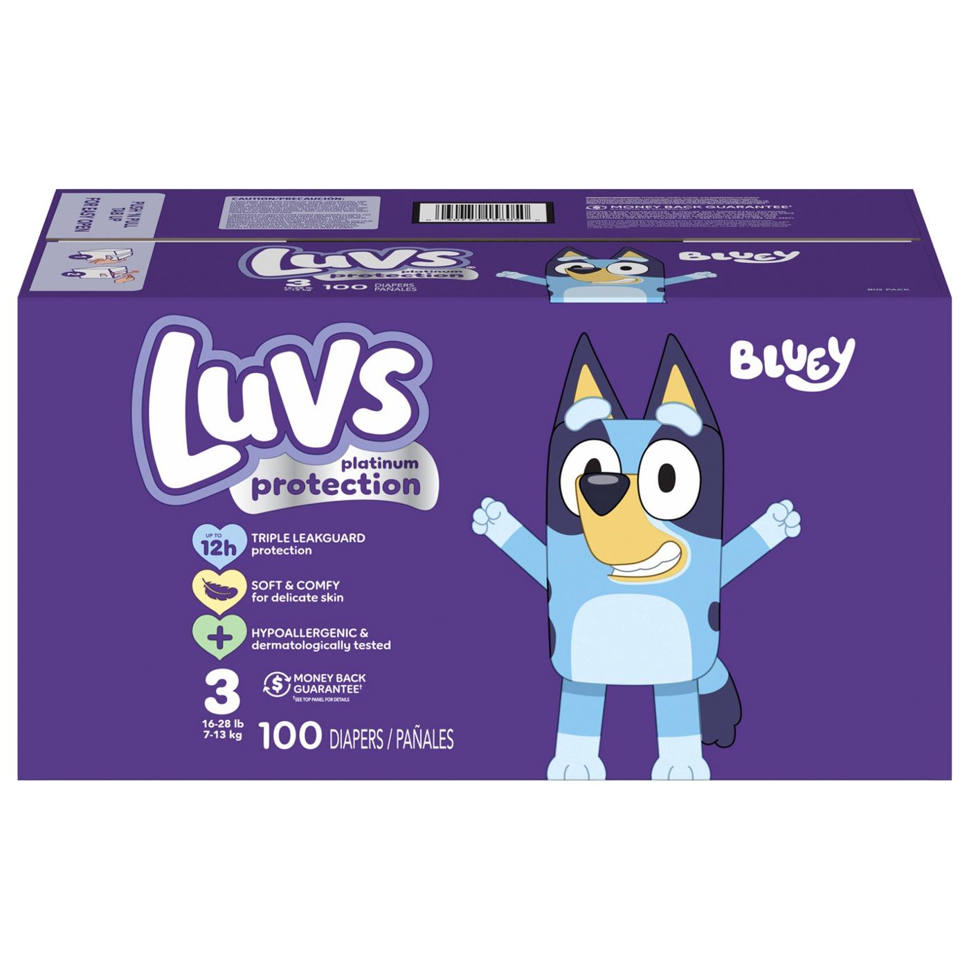 Luvs Bluey Platinum Protection Baby Diapers -  Size 3; image 5 of 10