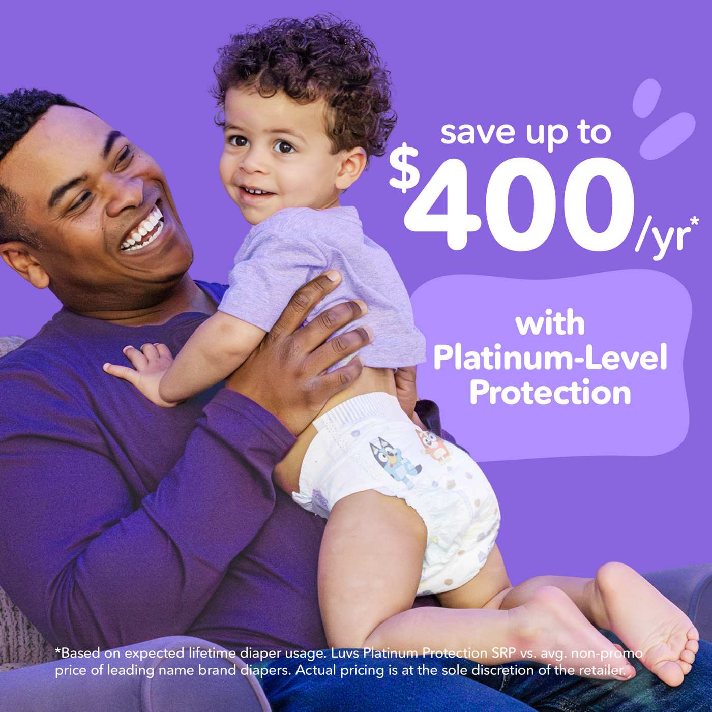 Luvs Bluey Platinum Protection Baby Diapers - Size 2; image 2 of 8