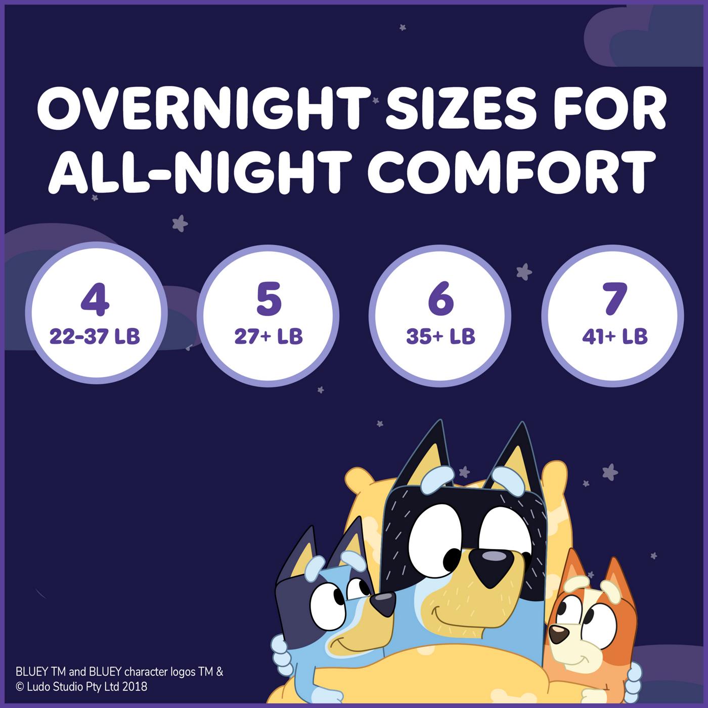 Luvs Bluey Platinum Protection Overnight Baby Diapers - Size 6; image 5 of 9