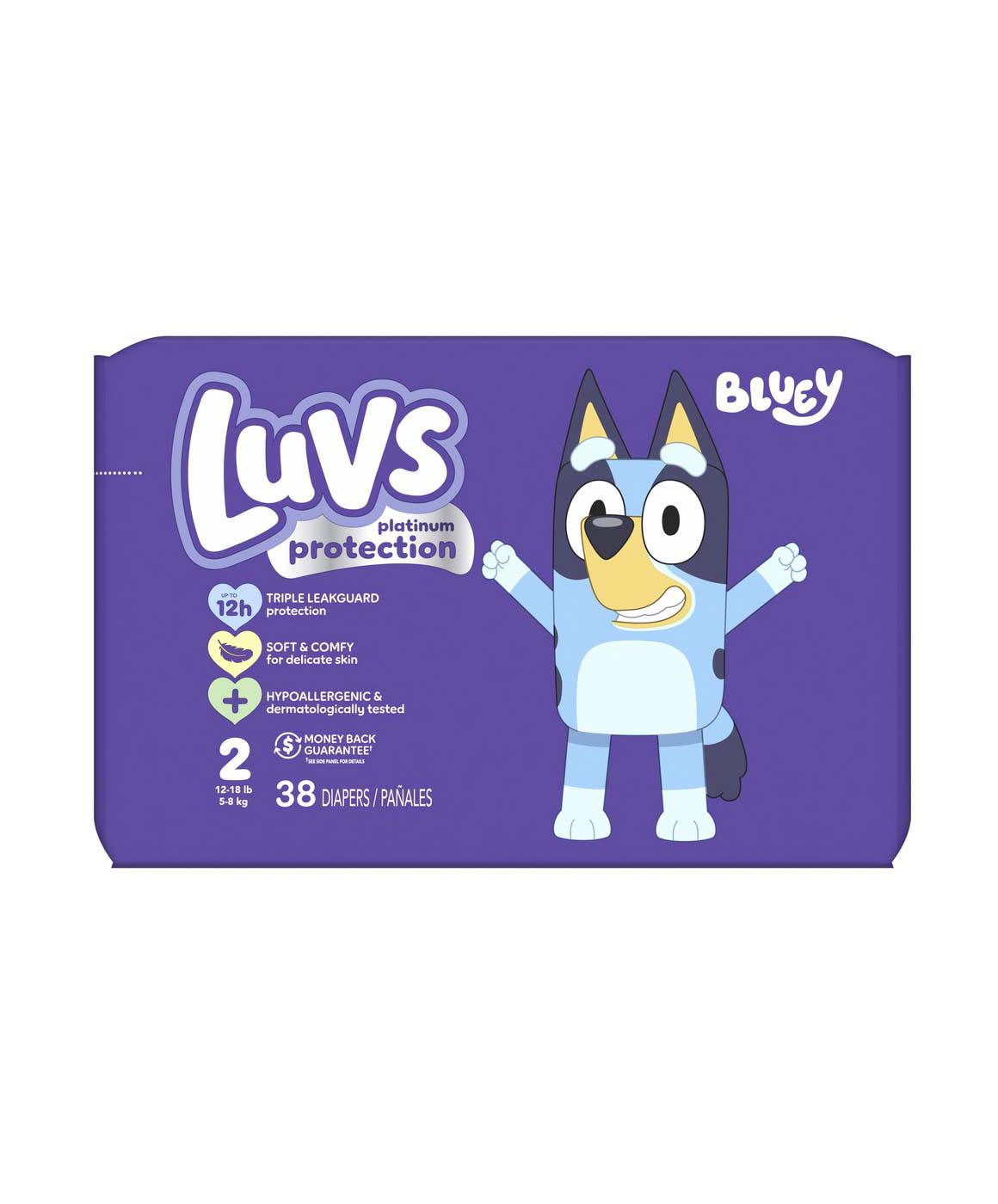 Luvs Bluey Platinum Protection Baby Diapers - Size 2; image 1 of 2