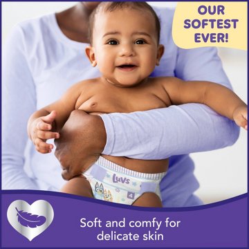 Luvs Bluey Platinum Protection Baby Diapers - Size 2