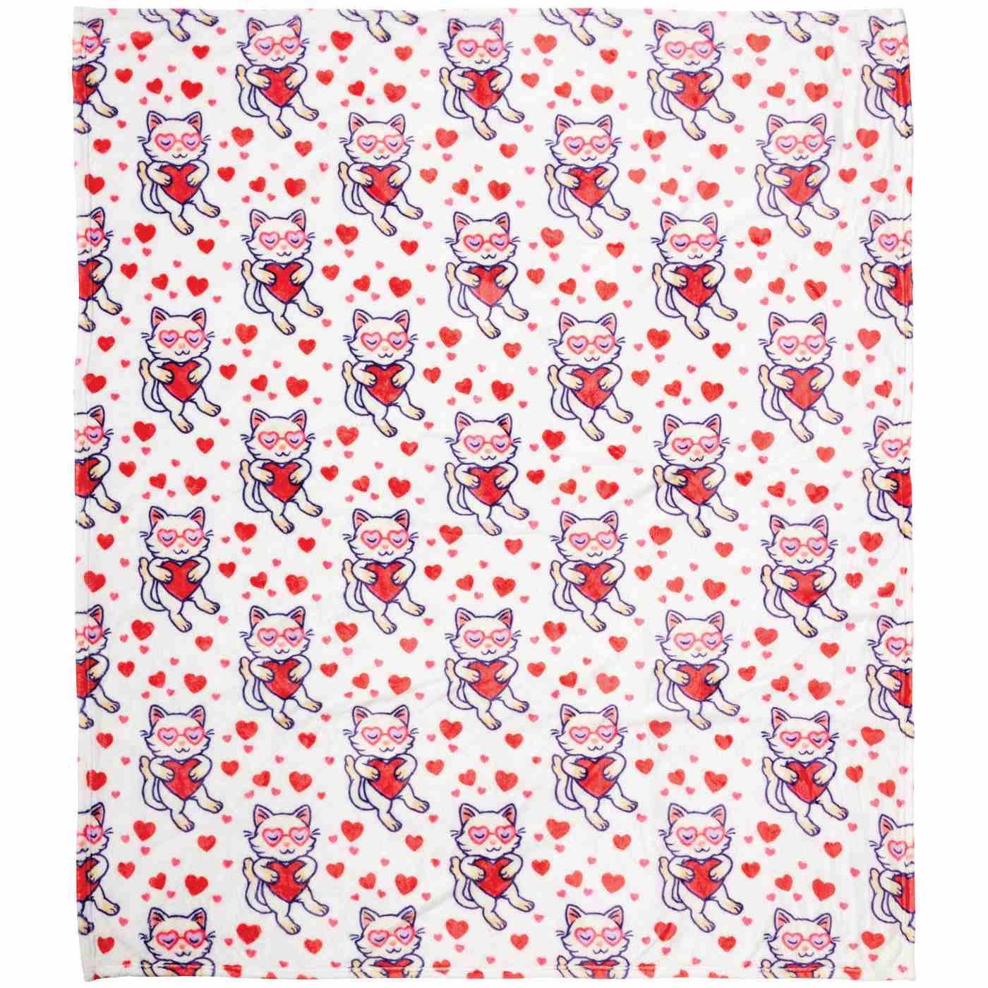 Destination Holiday Valentine's Throw Blanket - Cupid Kitty; image 2 of 2