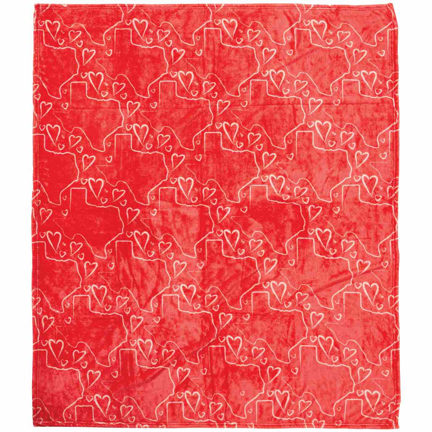 Destination Holiday Valentine's Throw Blanket - Red Texas; image 2 of 2