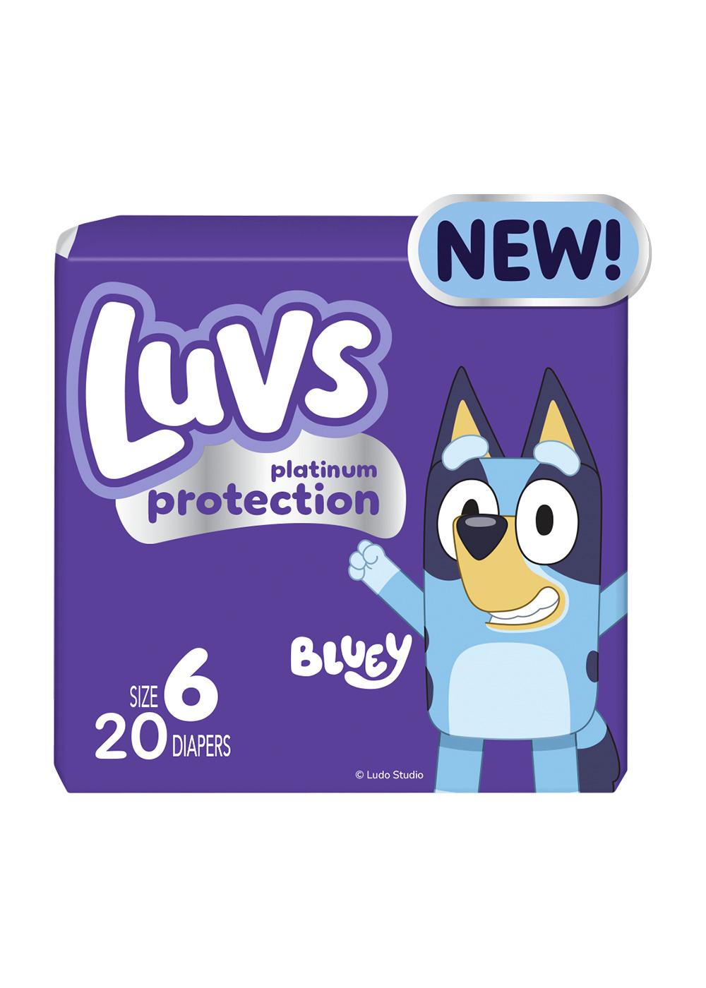 Luvs Bluey Platinum Protection Baby Diapers - Size 6; image 1 of 9