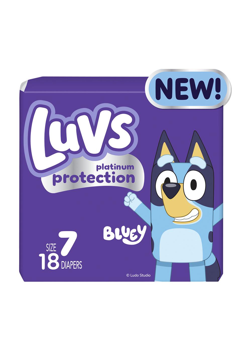 Luvs Bluey Platinum Protection Baby Diapers - Size 7; image 1 of 9