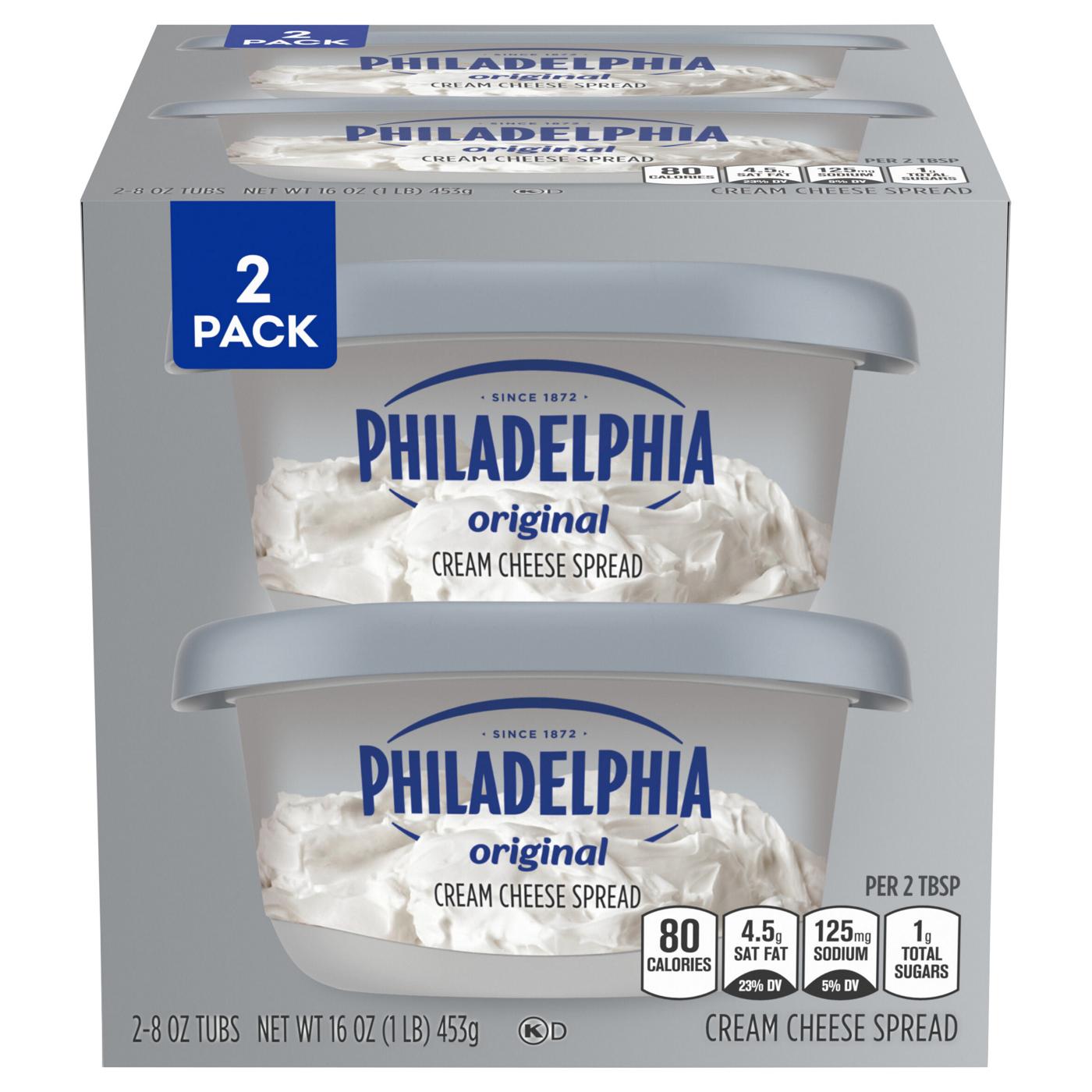 Philadelphia Original Cream Cheese Spread 2 pk Tubs; image 1 of 2