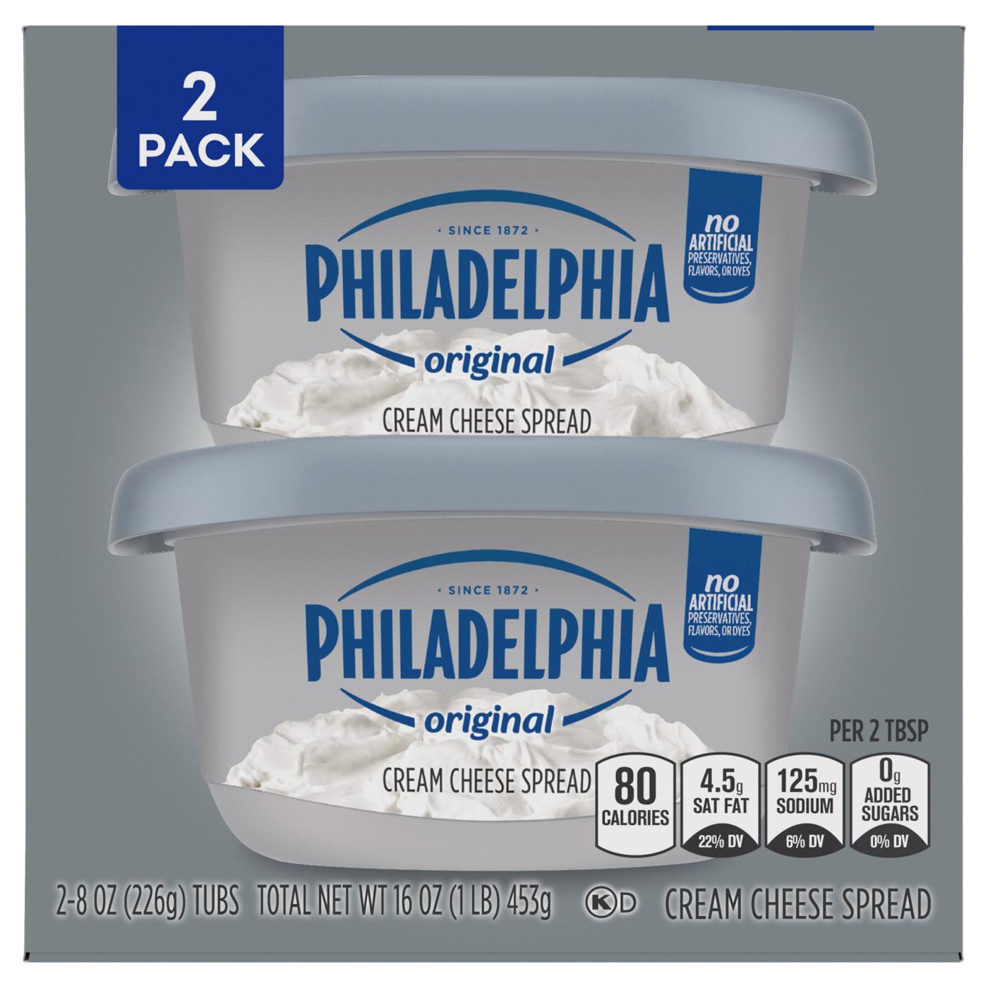 Philadelphia Original Cream Cheese Spread 2 pk Tubs; image 5 of 5