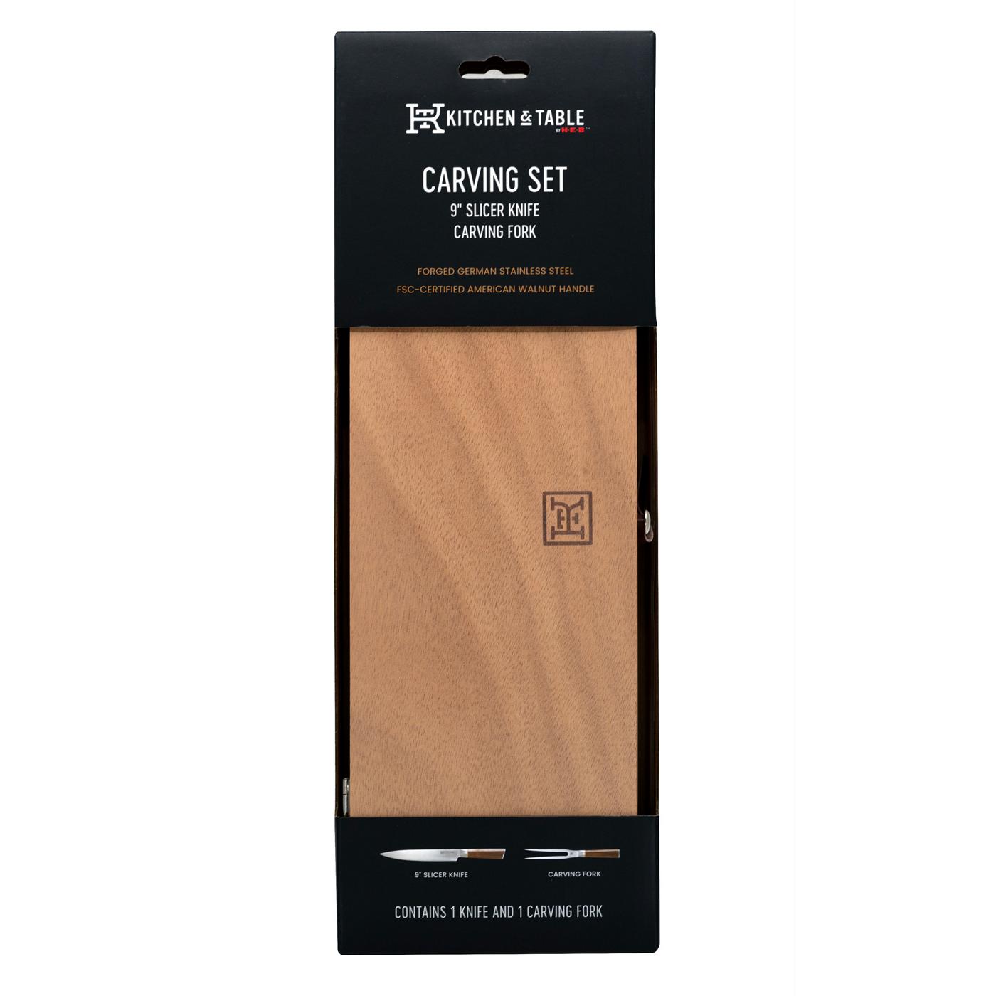 Kitchen & Table by H-E-B Carving Knife Set - Shop Knives at H-E-B