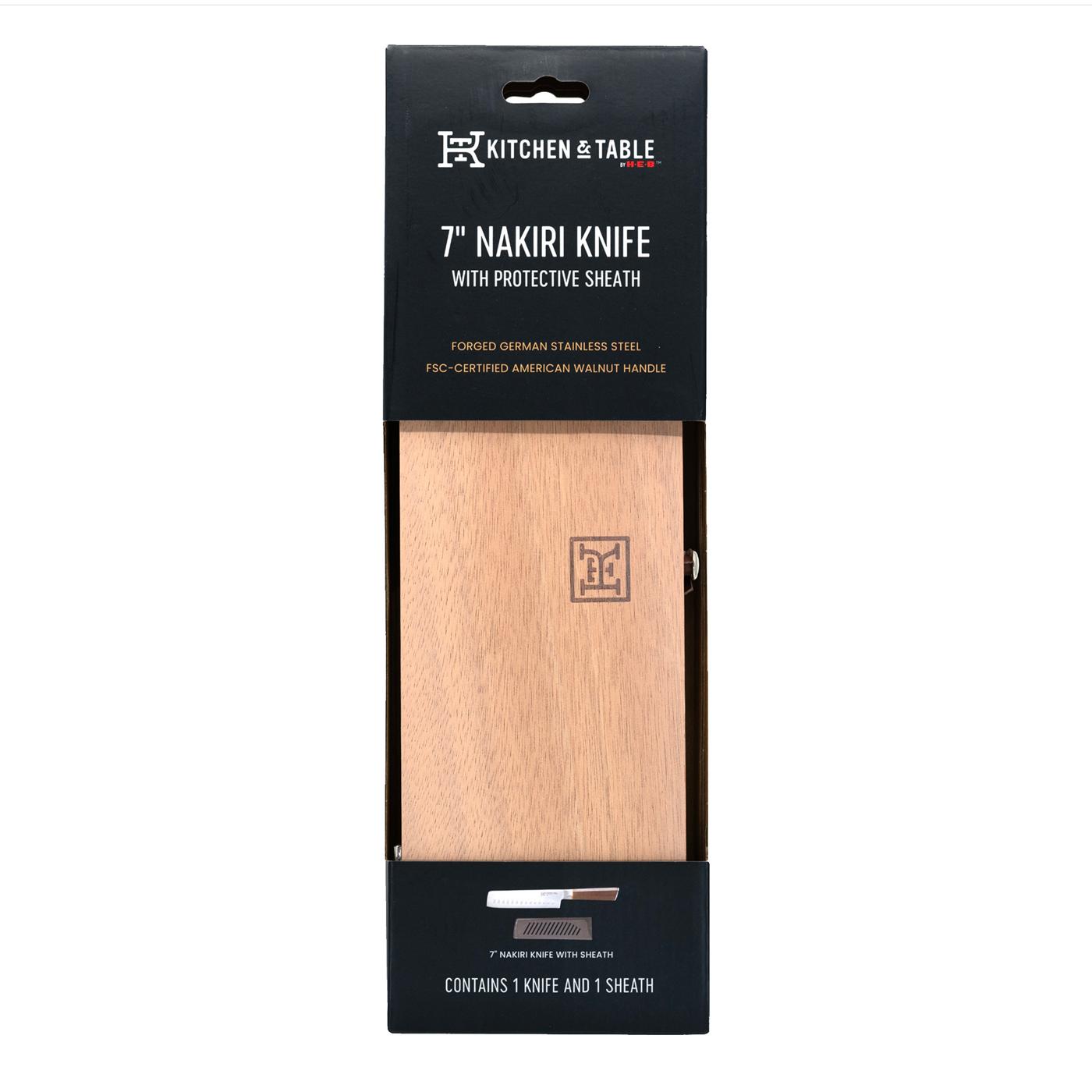 Kitchen & Table by H-E-B Nakiri Knife with Sheath; image 1 of 5