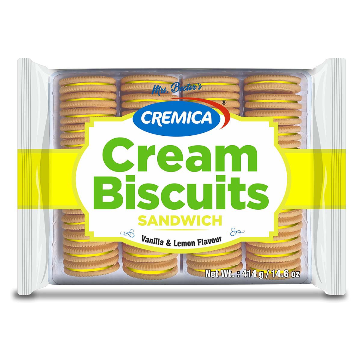 Cremica Vanilla & Lemon Cream Biscuit Sandwich, 14.6 oz | Joe V's