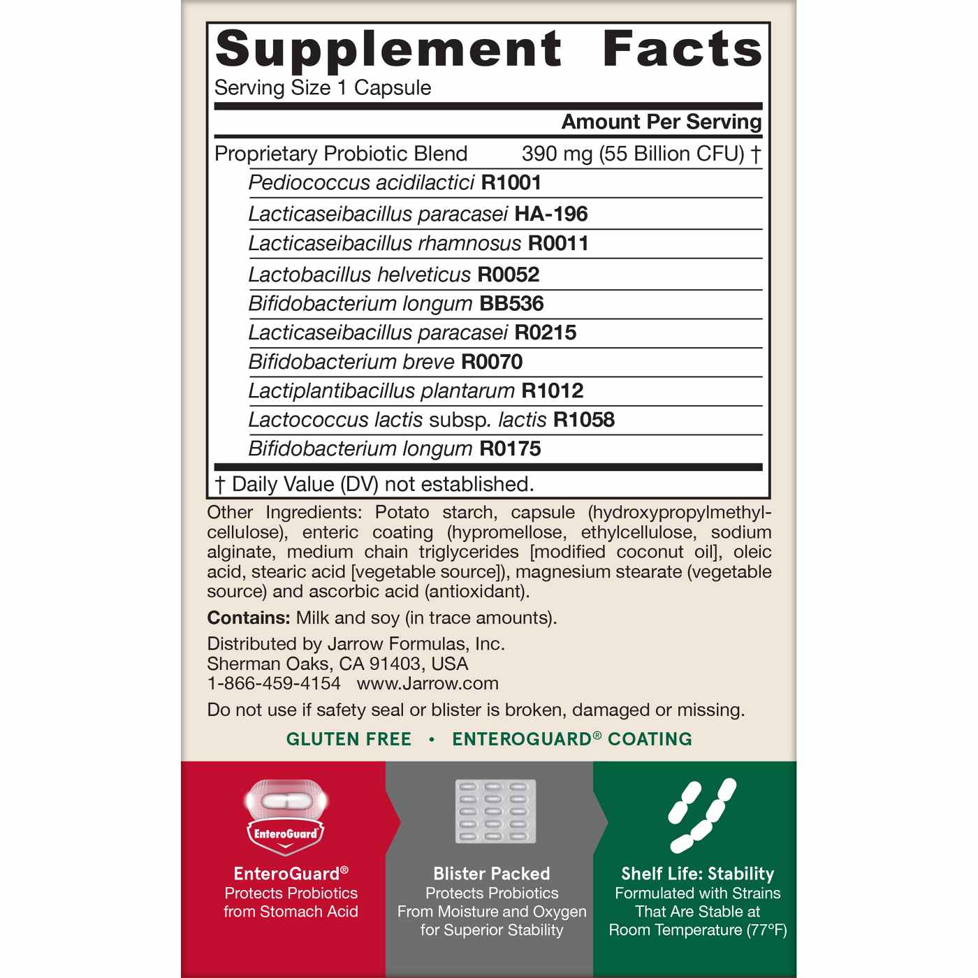 Jarrow Formulas Jarro-Dophilus EPS Advanced Probiotic Capsules; image 2 of 2