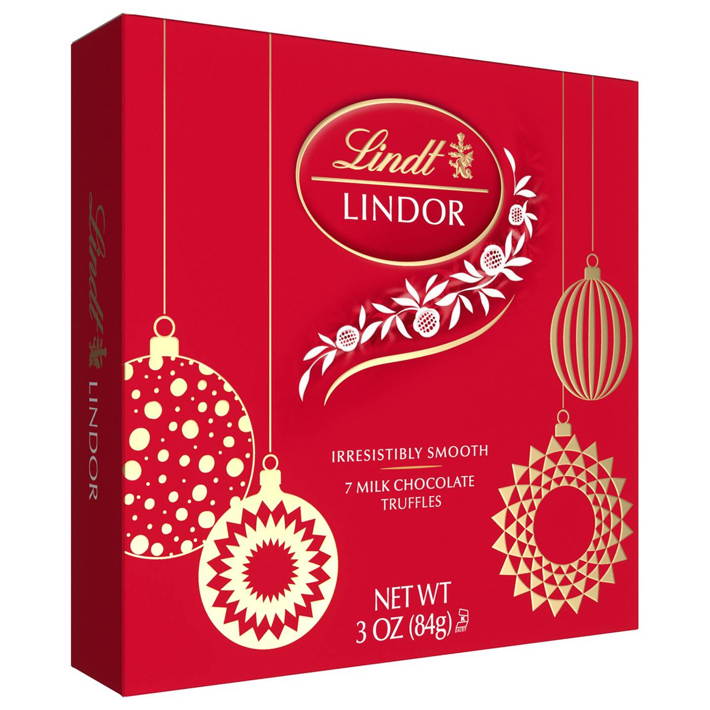Lindt Lindor Milk Chocolate Truffles Christmas Gift Box, 7 pc Shop