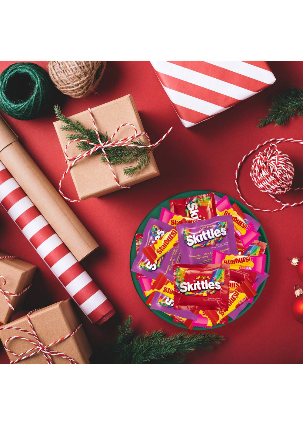 Skittles & Starburst Assorted Fun Size Christmas Candy; image 6 of 7