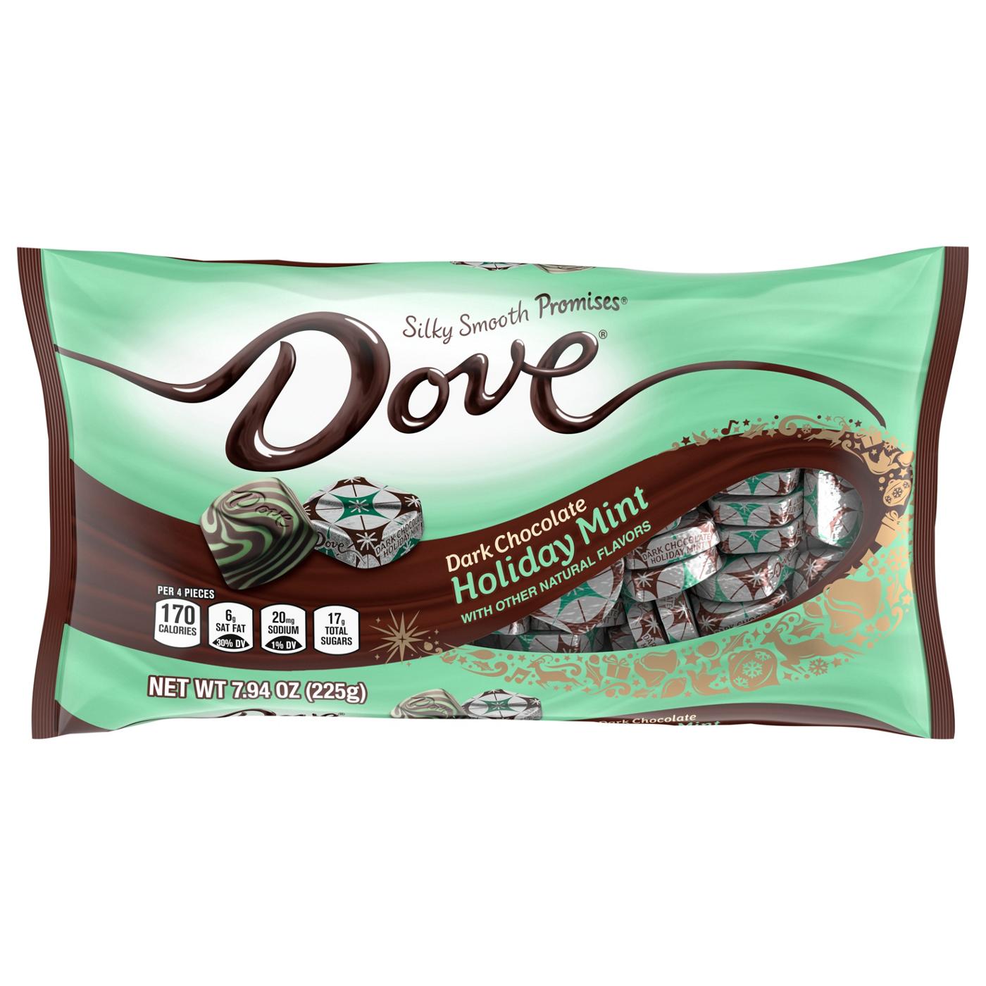 Dove Dark Chocolate Holiday Mint Christmas Candy; image 1 of 3