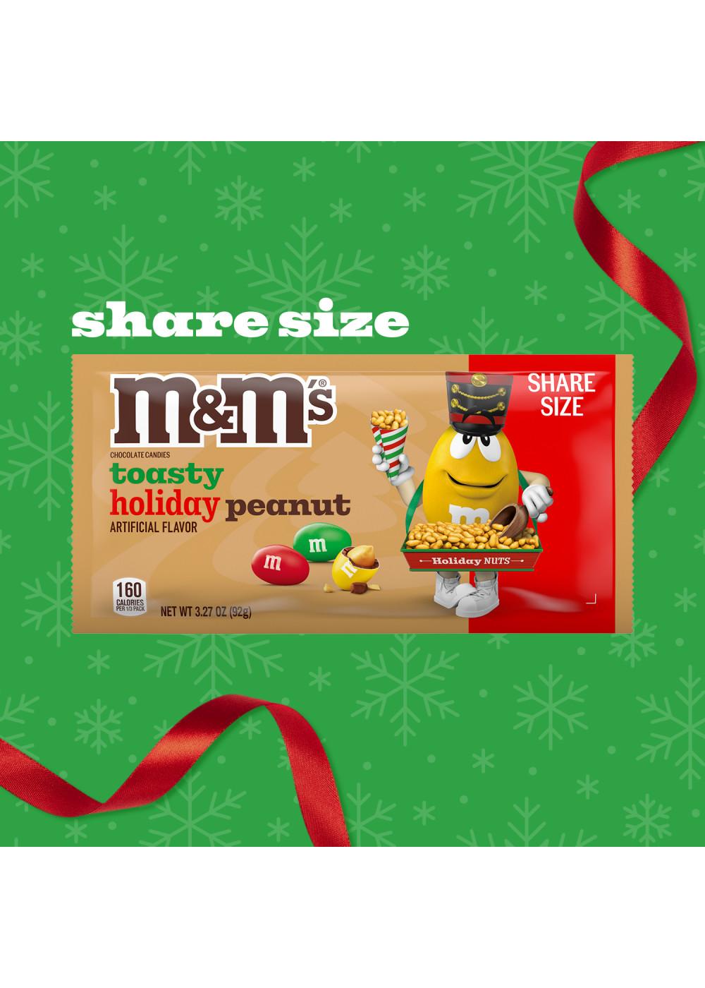 M&M'S Toasty Holiday Peanut Chocolate Christmas Candy - Share Size; image 2 of 7