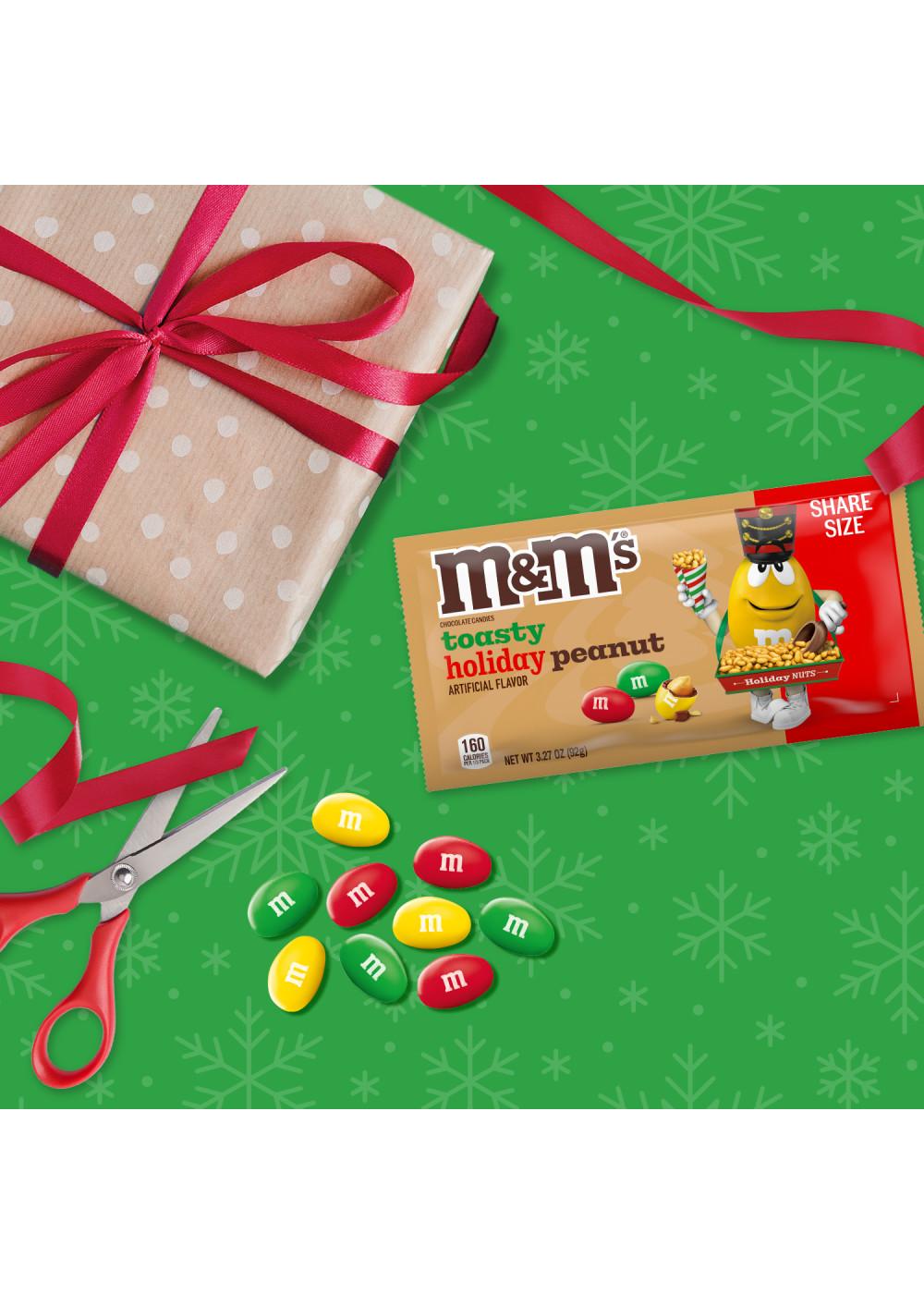 M&M'S Toasty Holiday Peanut Chocolate Christmas Candy - Share Size; image 5 of 7