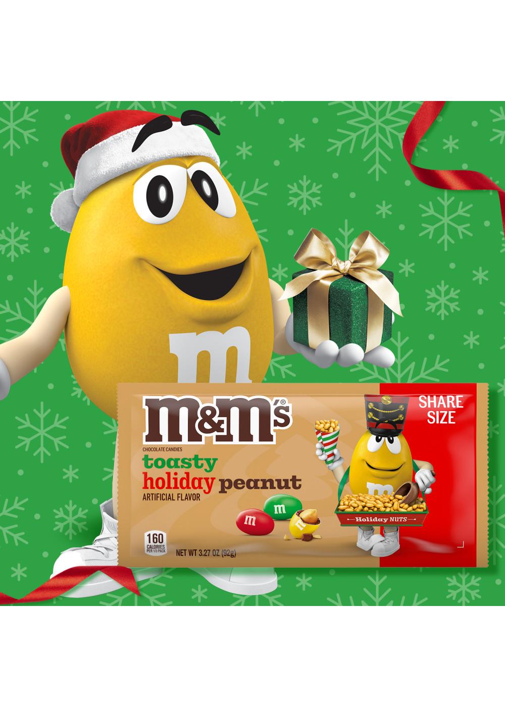 M&M'S Toasty Holiday Peanut Chocolate Christmas Candy - Share Size; image 7 of 7