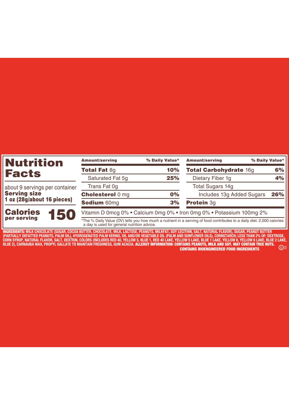 M&M'S Peanut Butter Chocolate Christmas Candy Shop Candy at HEB