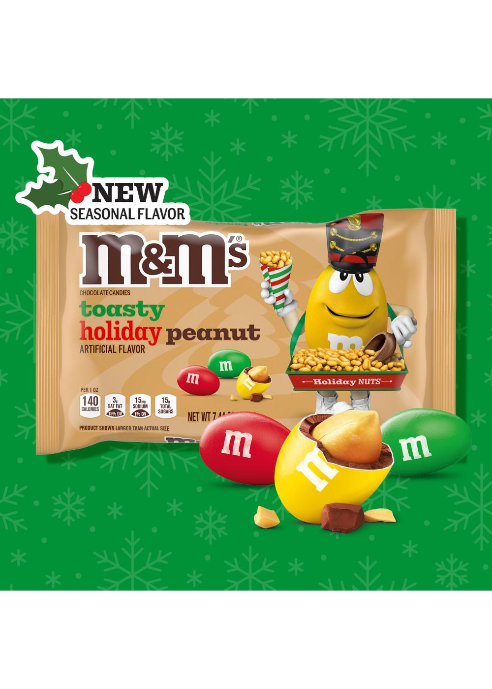 M&M'S Toasty Holiday Peanut Chocolate Christmas Candy; image 2 of 7