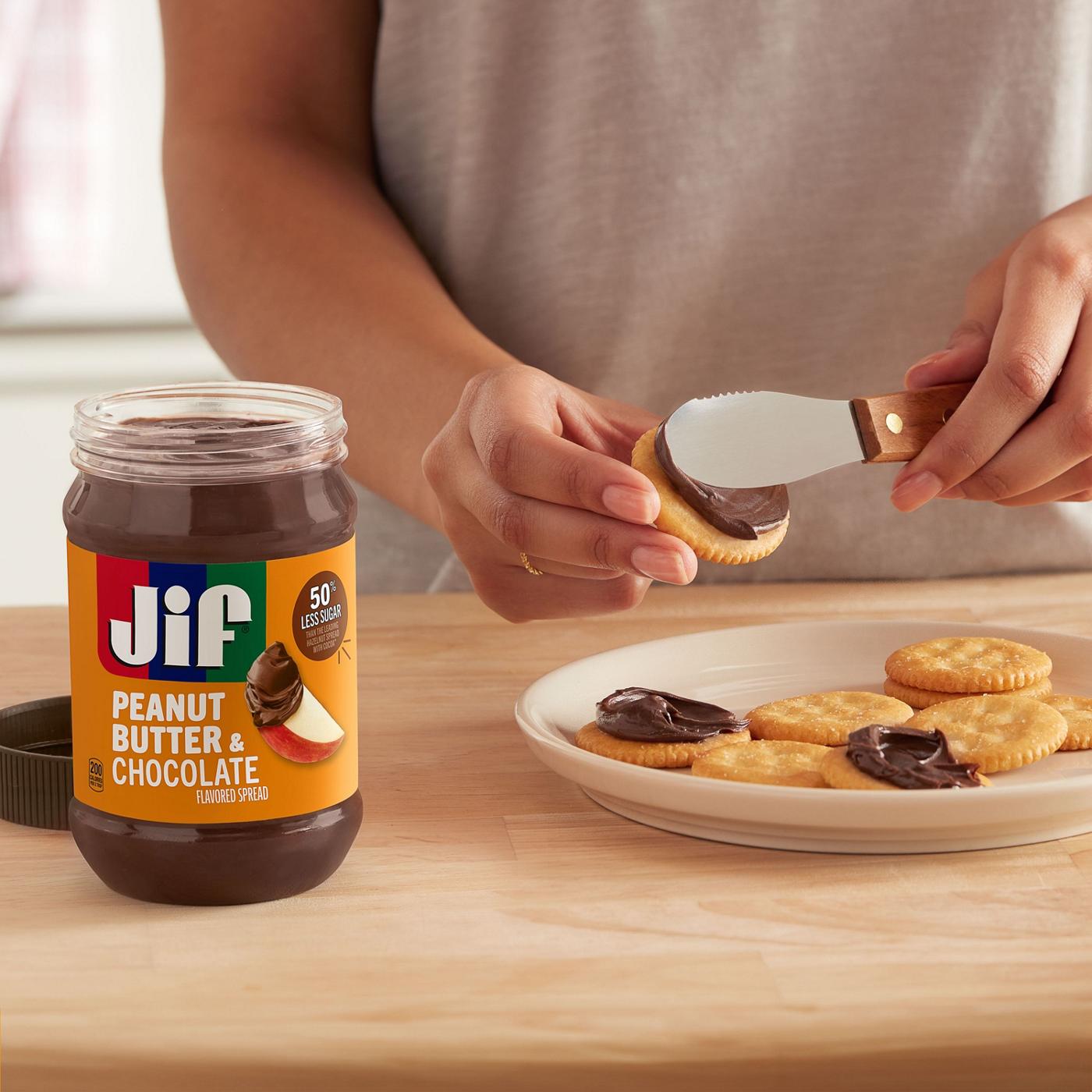 Jif Peanut Butter & Chocolate Spread; image 4 of 8