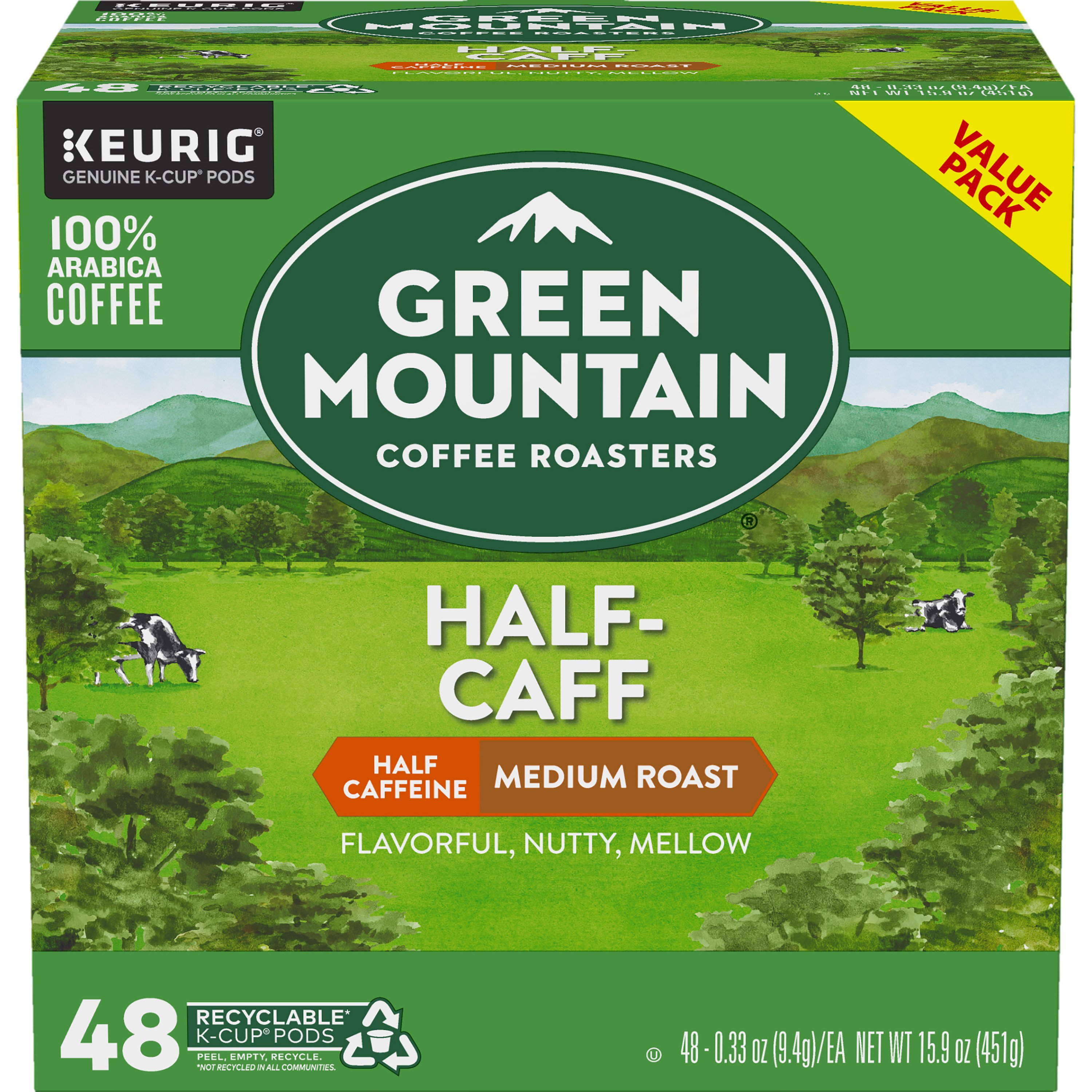 Green Mountain Coffee Green Mountain Coffee Roasters Half Caffeine K ...