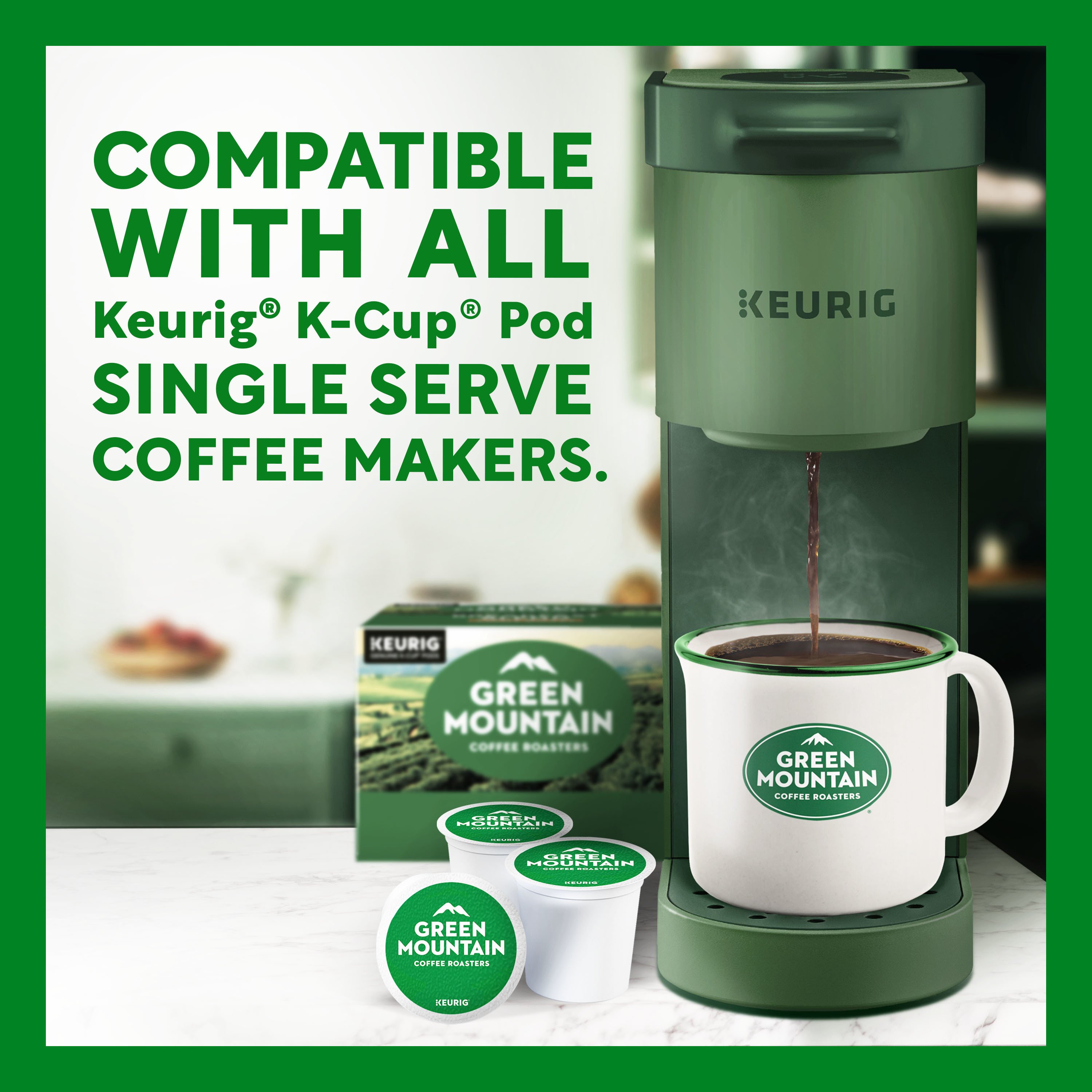 Green Mountain Coffee Half Caffeine Medium Roast Single Serve