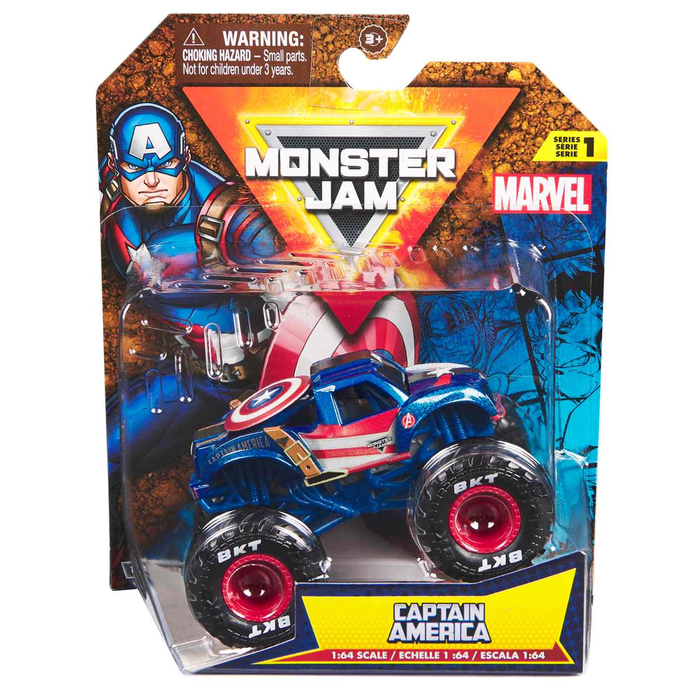 Monster Jam Marvel Captain America Vehicle; image 1 of 4