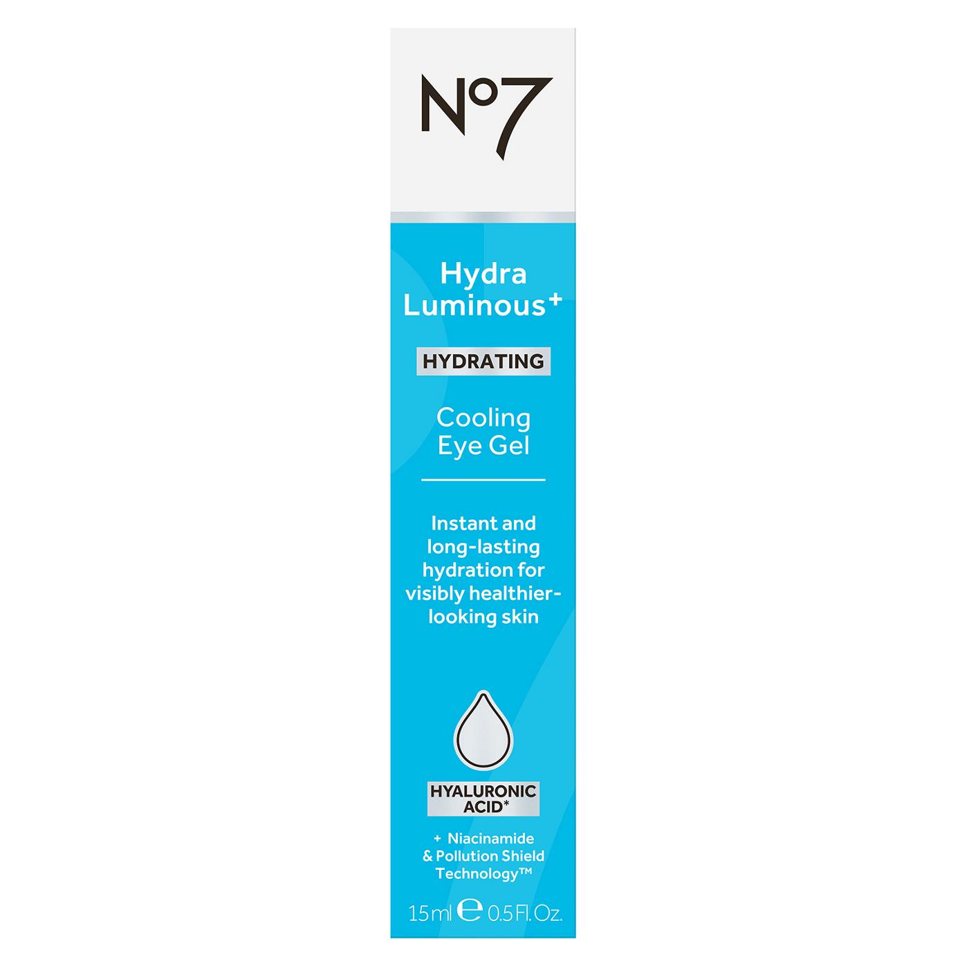 No7 Hydra Luminous Cooling Eye Gel; image 1 of 5