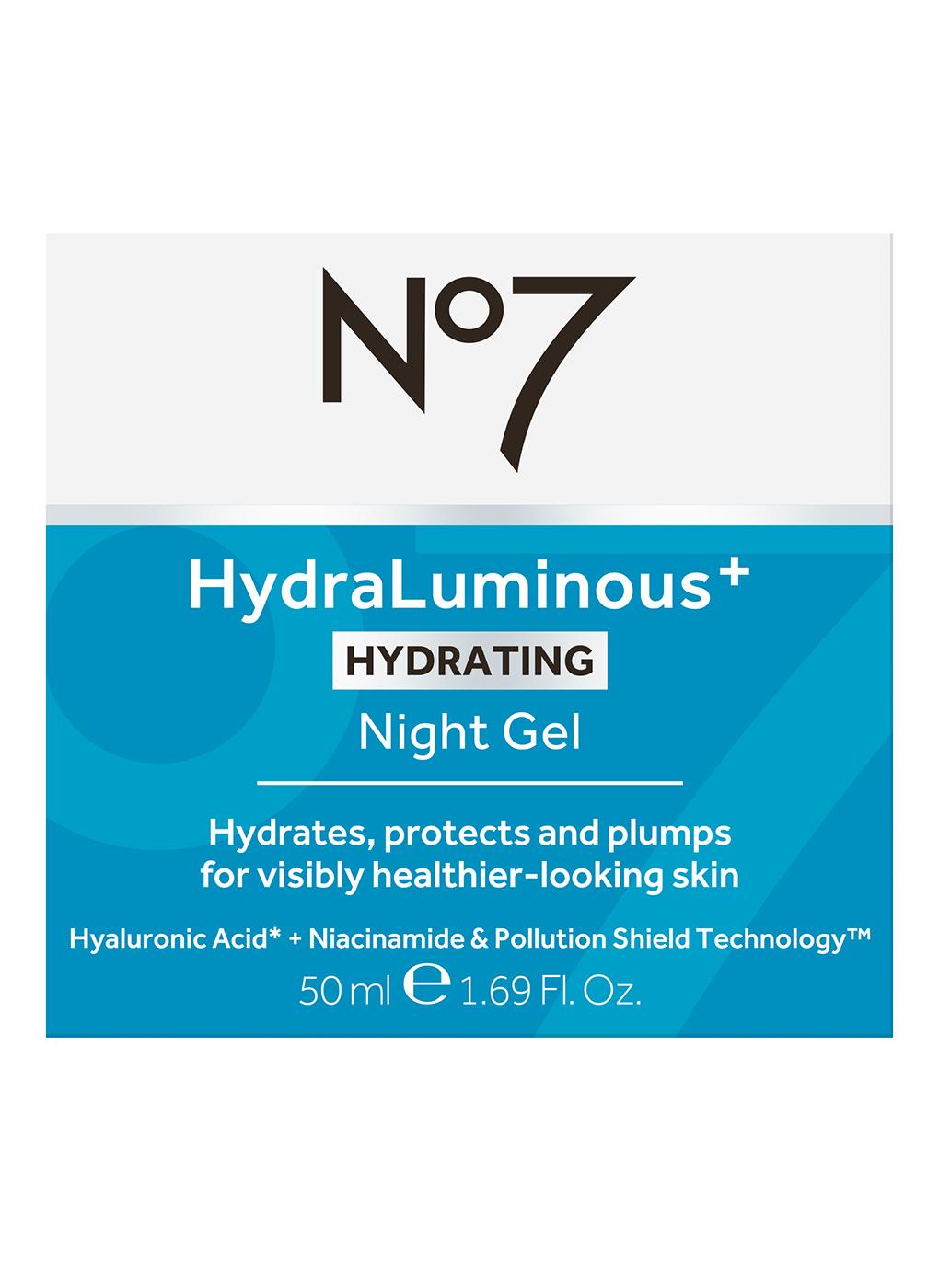 No7 HydraLuminous +Hydrating Night Gel Cream; image 1 of 6