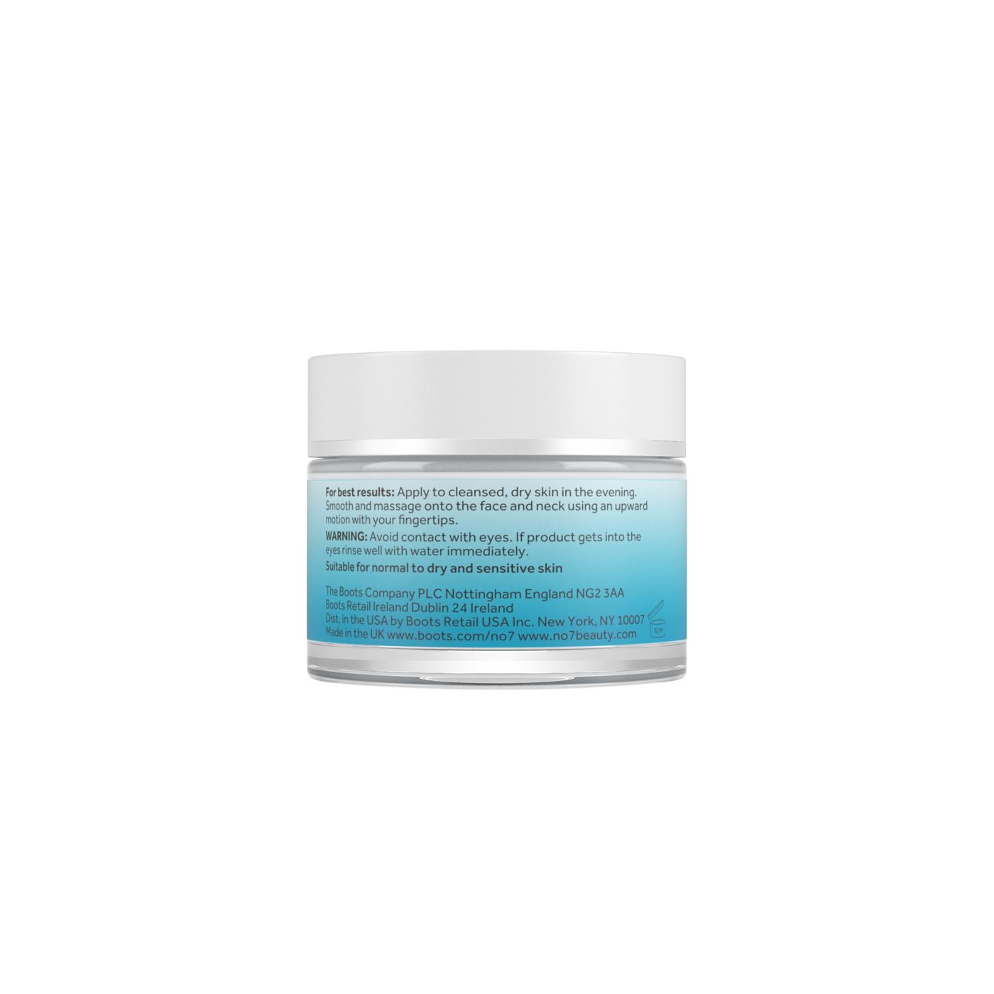 No7 HydraLuminous +Hydrating Night Gel Cream; image 4 of 6