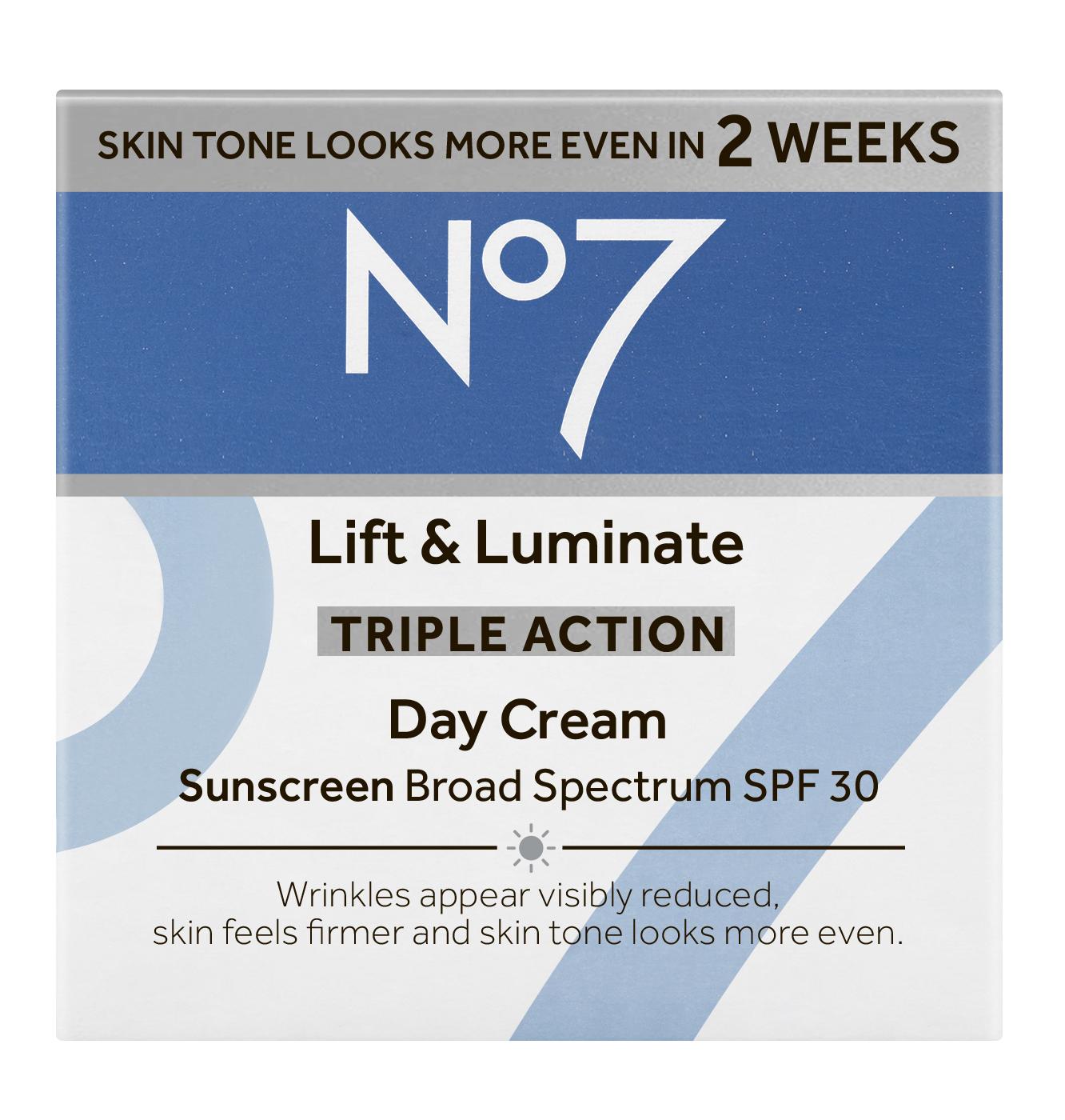 No7 Lift & Luminate Triple Action Day Cream - SPF 30; image 1 of 8