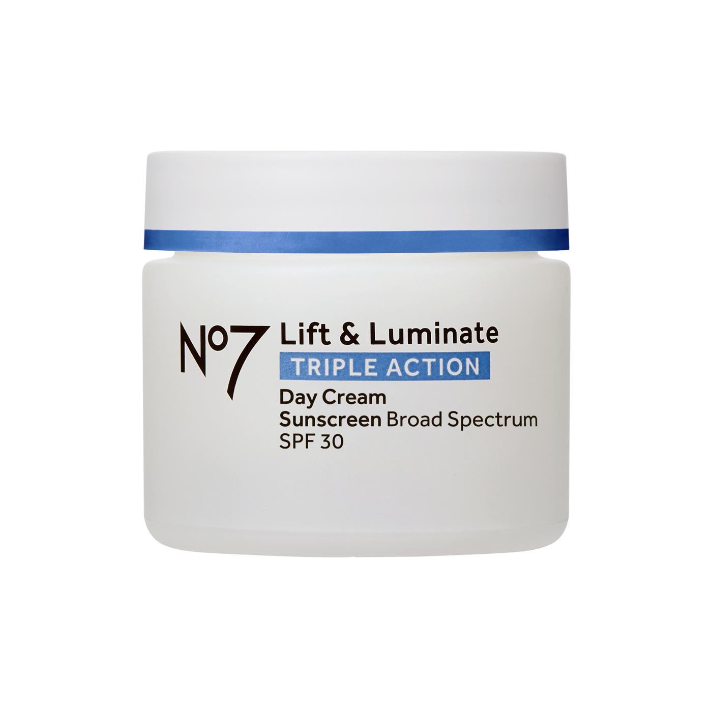 No7 Lift & Luminate Triple Action Day Cream - SPF 30; image 4 of 8