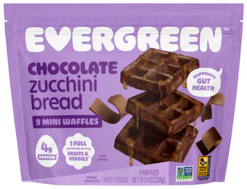 Evergreen Chocolate Zucchini Bread Mini Waffles, 9 ct | Central