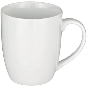 our goods Round Porcelain Mug - White, 12 oz